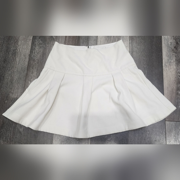 Anthropologie Dresses & Skirts - Leifsdottir Anthropologie‎ Magra Swing Pleated Skirt Size 4 Ivory Color